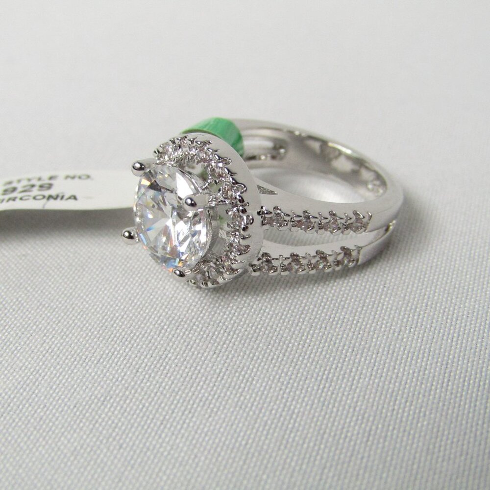 Stainless Steel | Cubic Zirconia | Women's Size 5 | Band | New